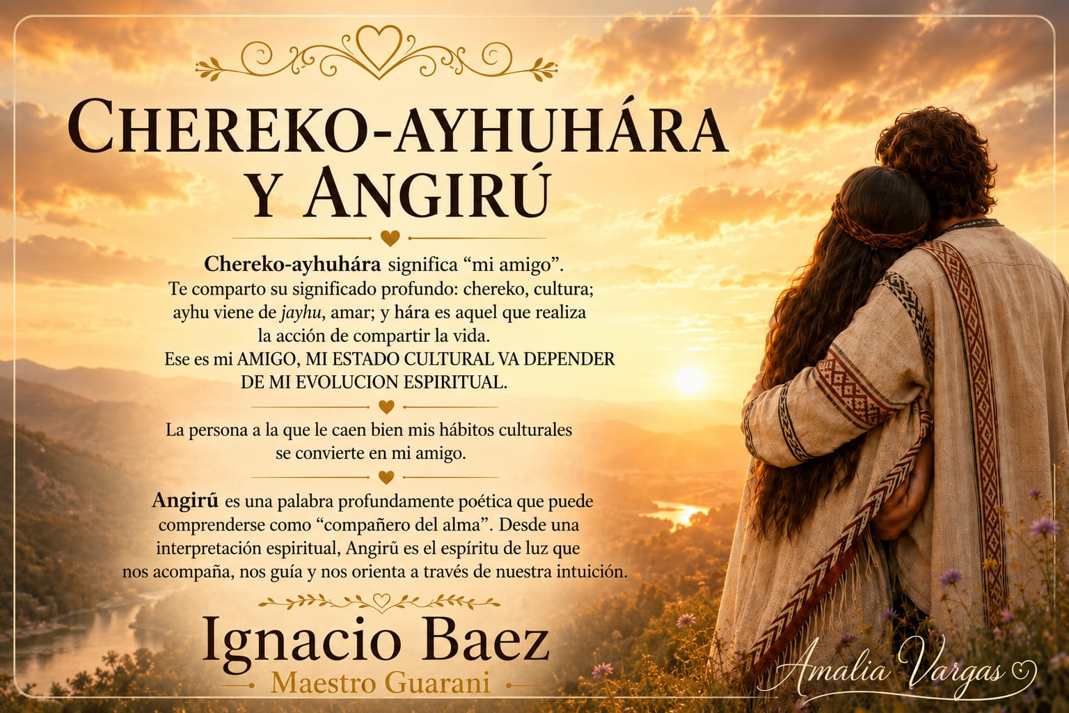 Cheréko-ayhuhára y Angirũ / Mi Compañero y Amigo