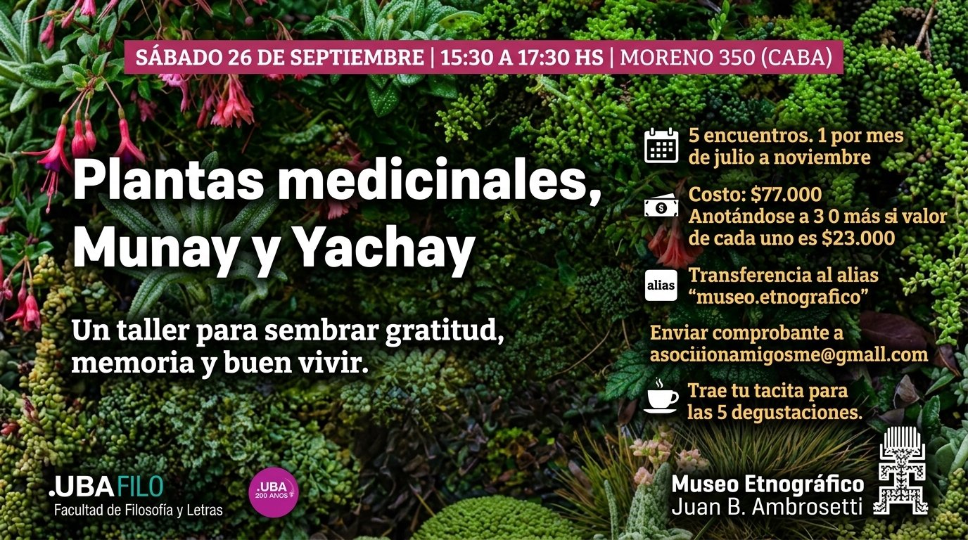 Plantas medicinales, Munay y Yachay.